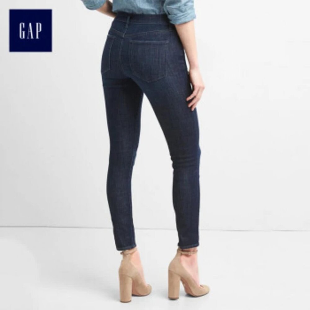 GAP True Skinny 360 stretch jeans size 32 Dark Indigo NWT - Picture 2 of 12